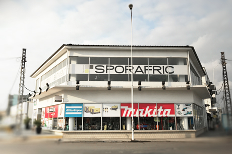 Notre magasin Sporafric Bâtiment & Industrie Rond-point Kassaï à Pointe-Noire